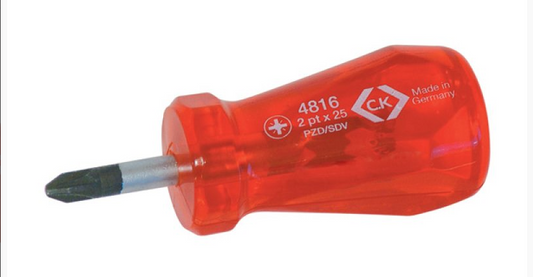 CK HD Classic T4816 2 PZ2 x 25mm Stubby Screwdriver