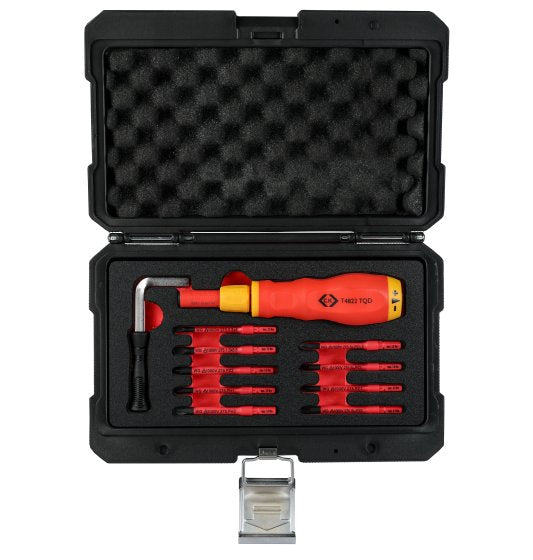CK T4822 TQD Dexpress VDE Torque Screwdriver Set Red & Yellow