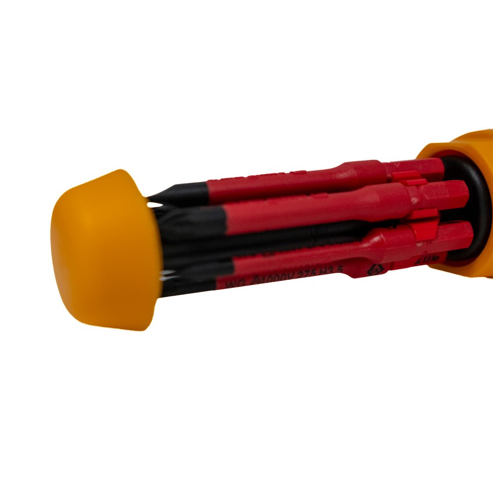 CK T4823 Dexpress VDE Cartridge Screwdriver with 6 Slim Bits