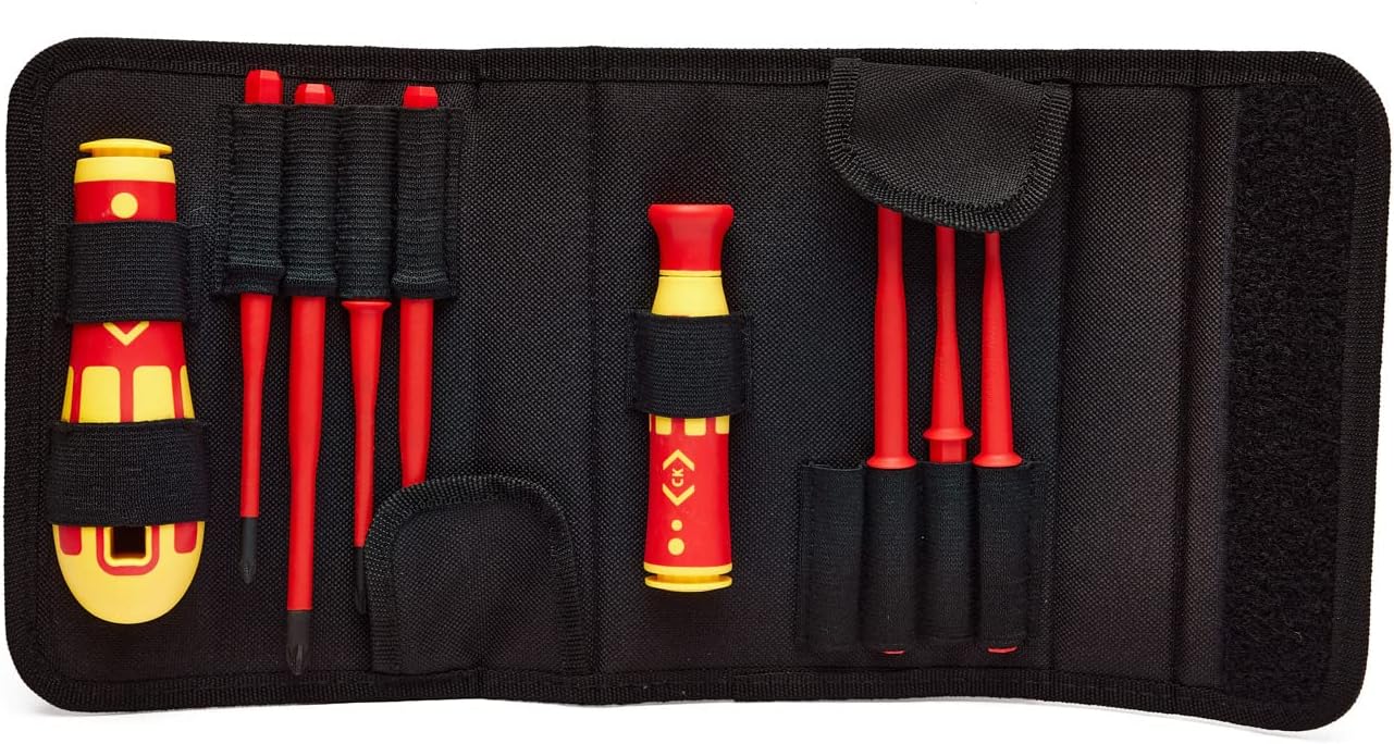 CK T4925 VDE Screwdriver Interchangeable Slim Blade Set 9pc
