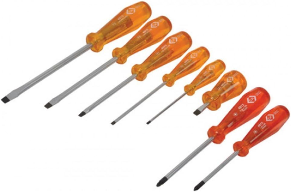 CK T4999B Heavy Duty SL / PZ Screwdriver Set 8pc