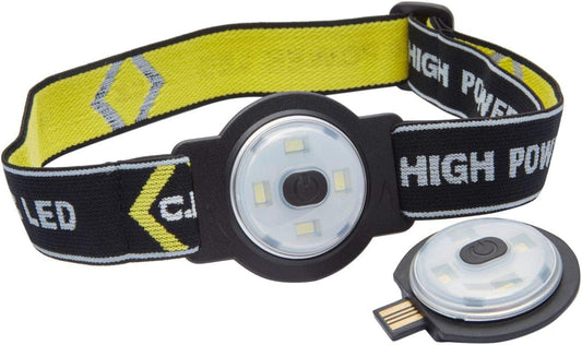 CK  T9608R2 Rechargeable LED Head Torch Twin Pack 80lm