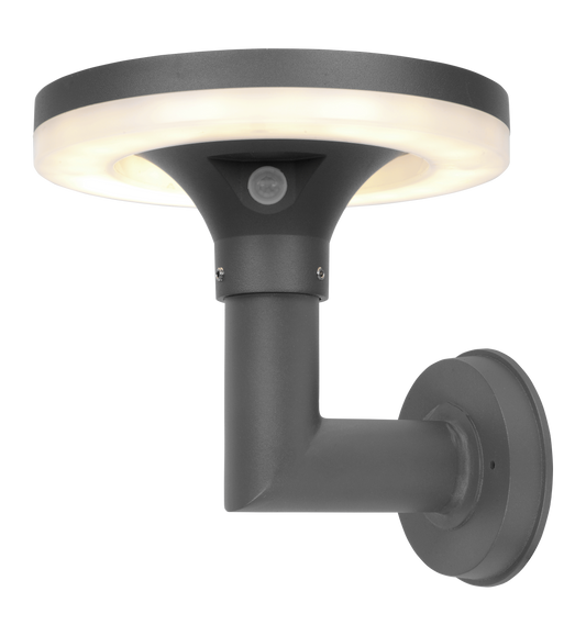 Kosnic TARS-W-GRY Tarkine Solar 250lm LED Solar Wall Light 4000K IP65 Grey