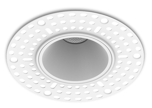 Kosnic TELP10P-WHT Telica Pro Plaster In 8-10W CCT Dimmable LED Downlight with Reflector IP65 White