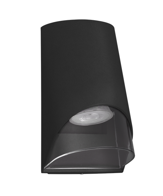 Kosnic TILC-BLK Tilia GU10 Rectangular Down Wall Light IP44 Black