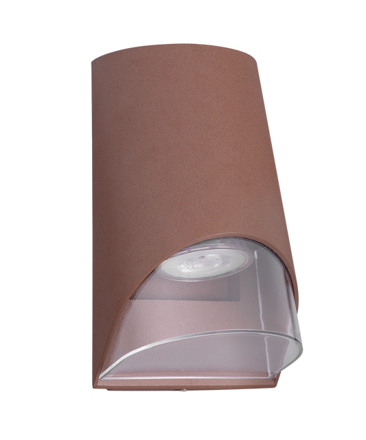Kosnic TILC-COR Tilia GU10 Rectangular Down Wall Light IP44 Corten
