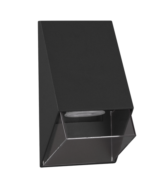 Kosnic TILR-BLK Tilia GU10 Round Down Wall Light IP44 Black