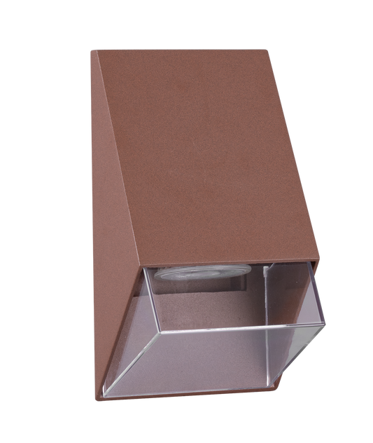 Kosnic TILR-COR Tilia GU10 Round Down Wall Light IP44 Corten
