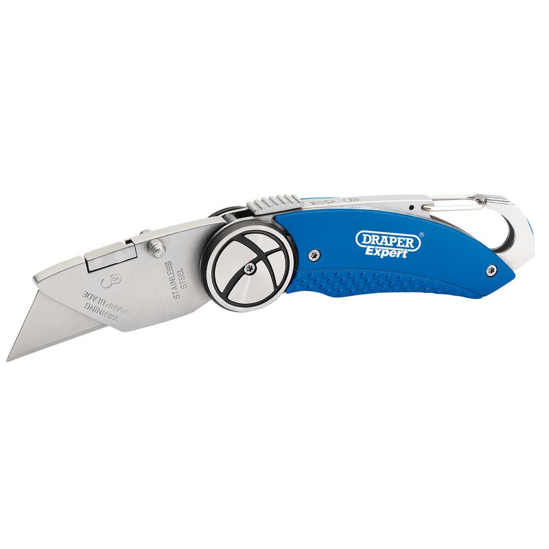 Draper TK242 Expert Folding Trimming Knife Blue