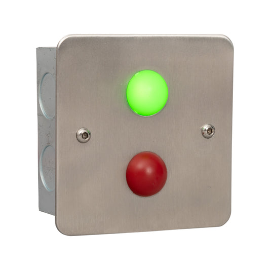 RGL TLI-85 Green and Red Traffic Light Indicator Steel