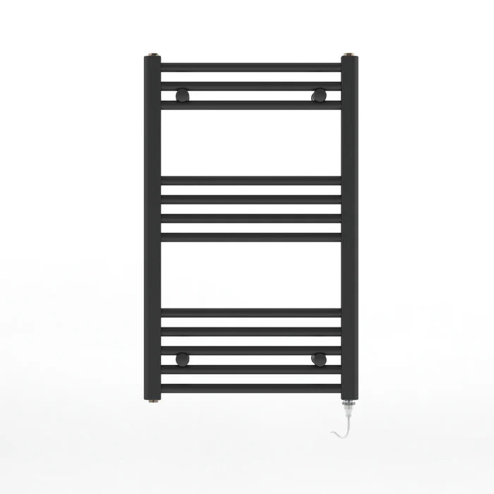 ATC TRB800-500-ELE300-12 Pacific 12 Rail 300W 800 x 500mm Heated Towel Rail Black