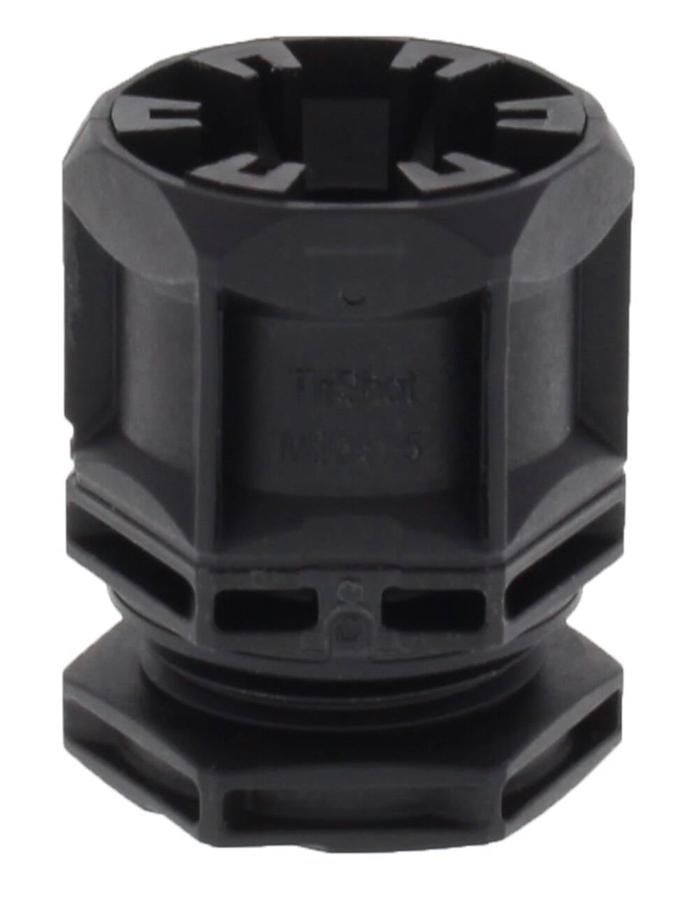 Wiska 10112716 TriShot ETKV-SET 20mm Poly Cable Gland with Locknut Black IP68