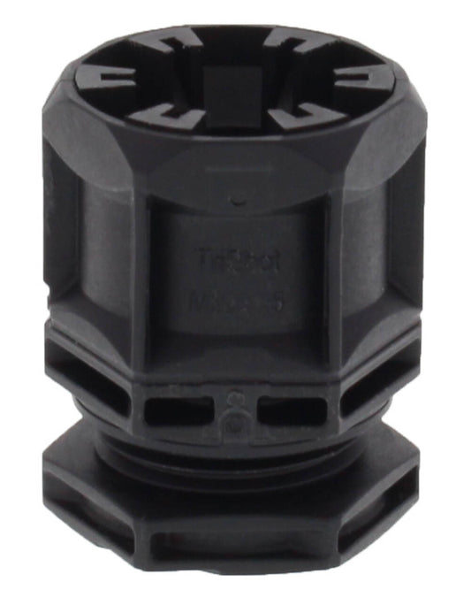 Wiska 10112716 TriShot ETKV-SET 20mm Poly Cable Gland with Locknut Black IP68