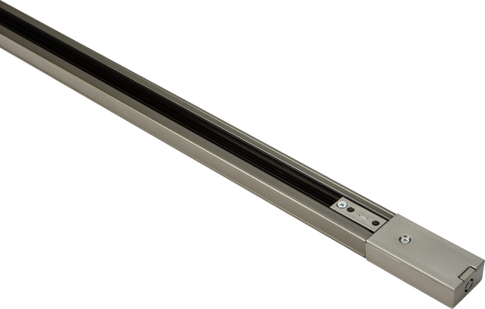 Knightsbridge TRK2MAS Single Circuit Track 2m Satin Nickel