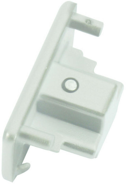 Knightsbridge TRKDE1W Single Circuit Track Dead End Cap White