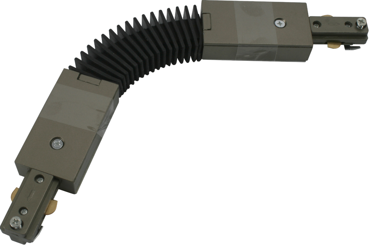 Knightsbridge TRKFC1S Single Circuit Track Flexible Connector Satin Nickel