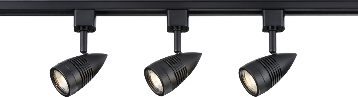 Knightsbridge TRKIT4ABK GU10 Tracklight Kit 1m Black
