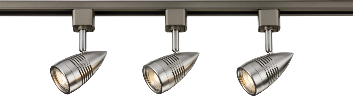 Knightsbridge TRKIT4ABC GU10 Tracklight Kit 1m Brushed Chrome
