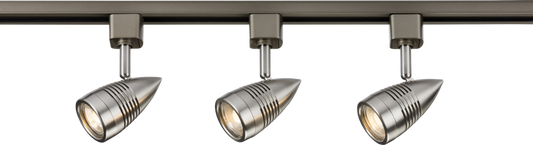 Knightsbridge TRKIT4ABC GU10 Tracklight Kit 1m Brushed Chrome