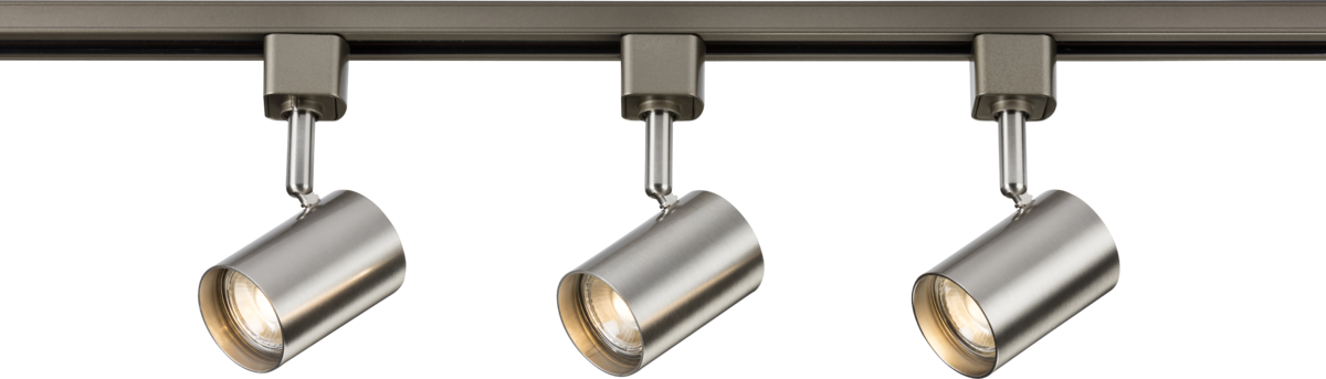 Knightsbridge TRKIT8ABC GU10 Tracklight Kit 1m Brushed Chrome