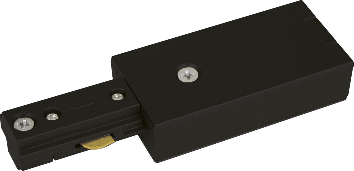 Knightsbridge TRKPF1BK Single Circuit Track Power Feed Black