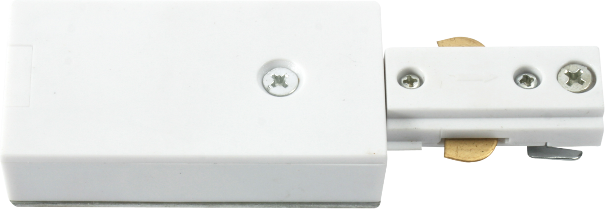 Knightsbridge TRKPF1W Single Circuit Track Power Feed White