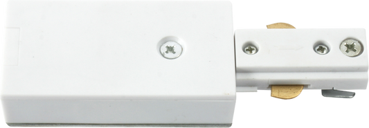 Knightsbridge TRKPF1W Single Circuit Track Power Feed White