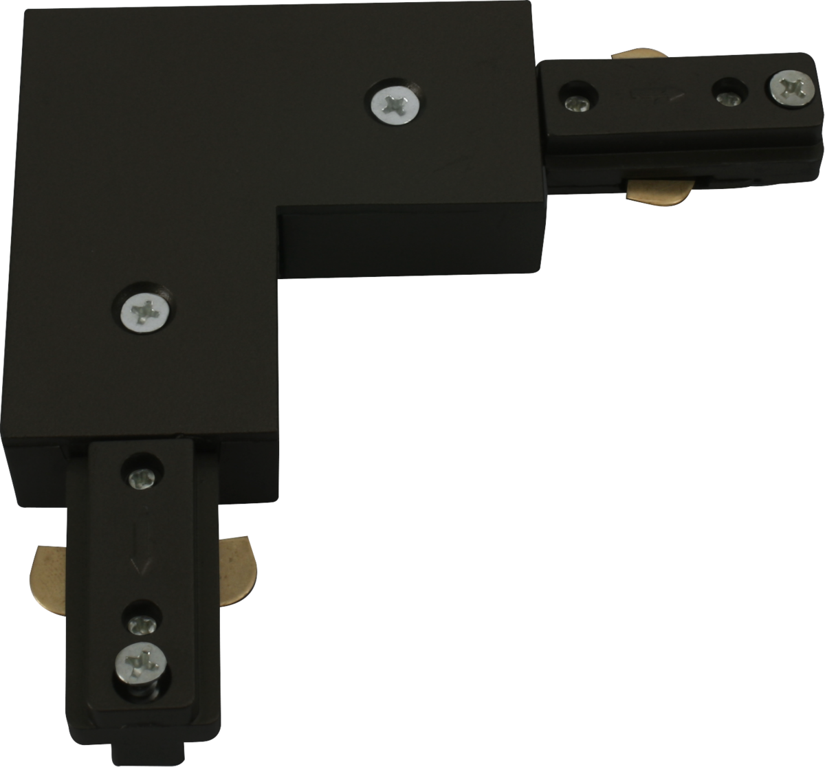 Knightsbridge TRKRA1BK Single Circuit Track Right Angle Connector Black