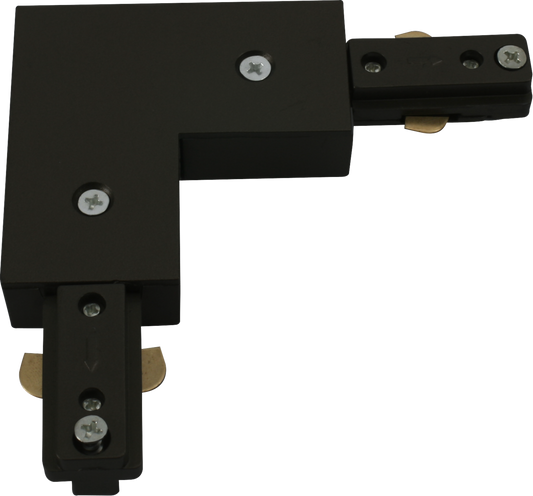 Knightsbridge TRKRA1BK Single Circuit Track Right Angle Connector Black