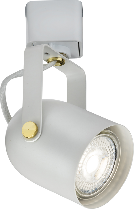 Knightsbridge TRKSP9AW GU10 Track Spotlight White