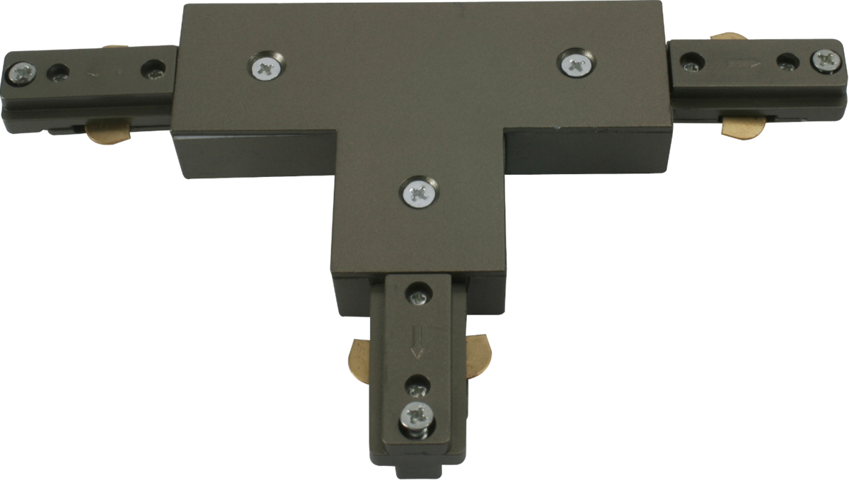 Knightsbridge TRKTS Single Circuit Track T Connector Satin Nickel