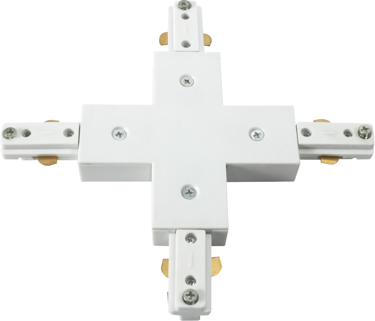 Knightsbridge TRKX1W Single Circuit Track X Connector White