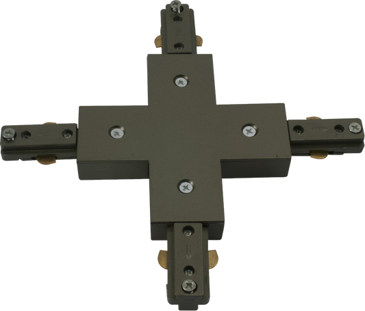 Knightsbridge TRKXS Single Circuit Track X Connector Satin Nickel