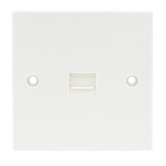 Niglon TS1SDC 1 Gang Secondary Telephone Outlet White Moulded