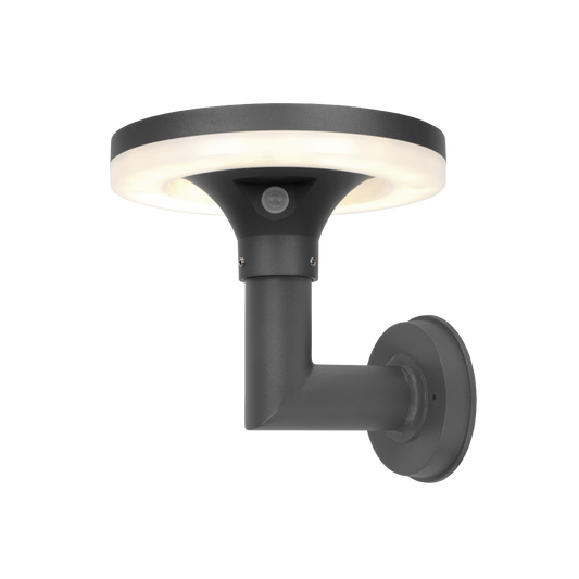 Kosnic TARS-W-BLK Tarkine Solar 250lm LED Solar Wall Light 4000K IP65 Black