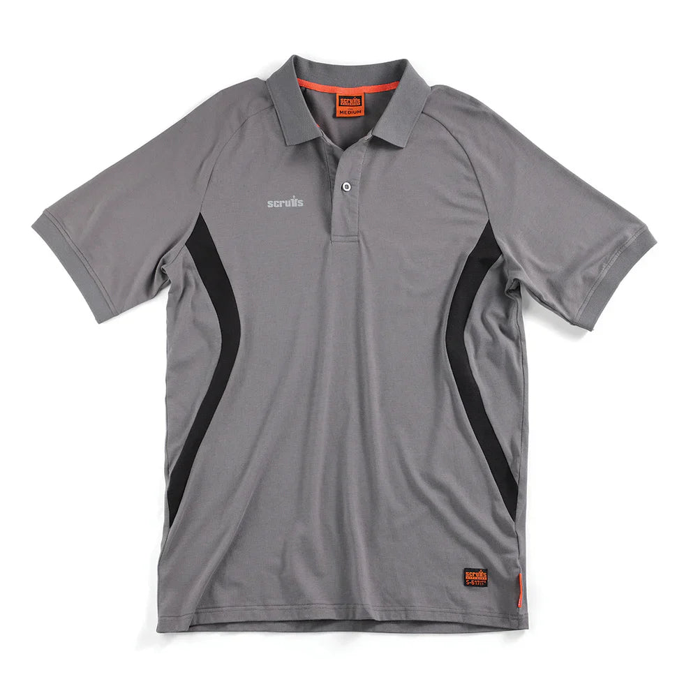 Scruffs Tech Polo Shirt Graphite