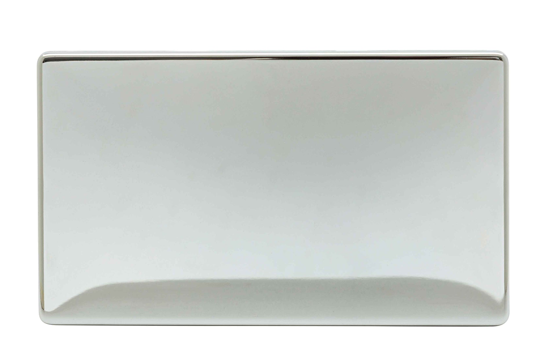 Niglon U-BP2-PC 2 Gang Blank Plate Polished Chrome