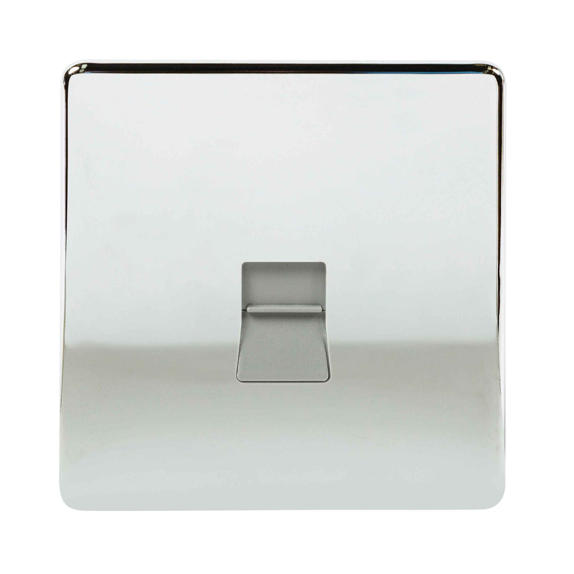 Niglon U-BT1M-PC 1 Gang Master Telephone Outlet Polished Chrome