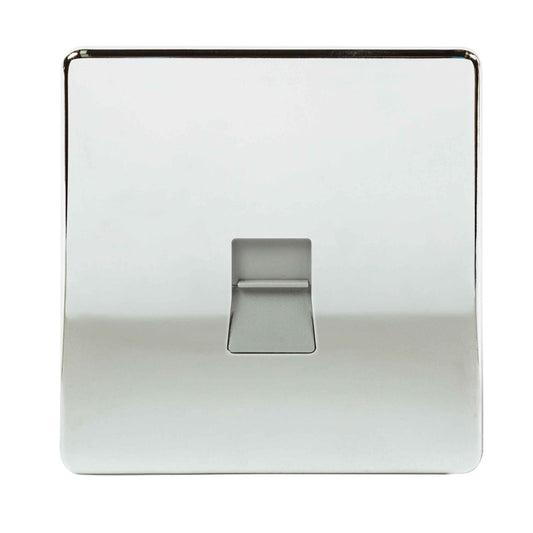 Niglon U-BT1S-PC 1 Gang Secondary Telephone Outlet Polished Chrome