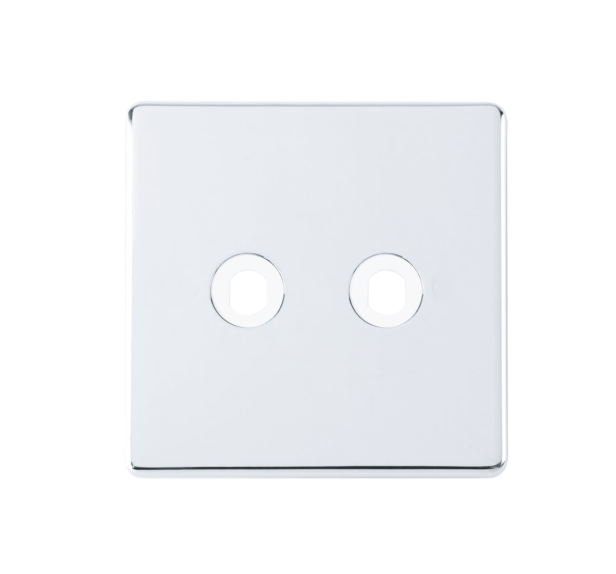 Niglon U-DP2-PC 2 Gang Dimmer Faceplate Polished Chrome