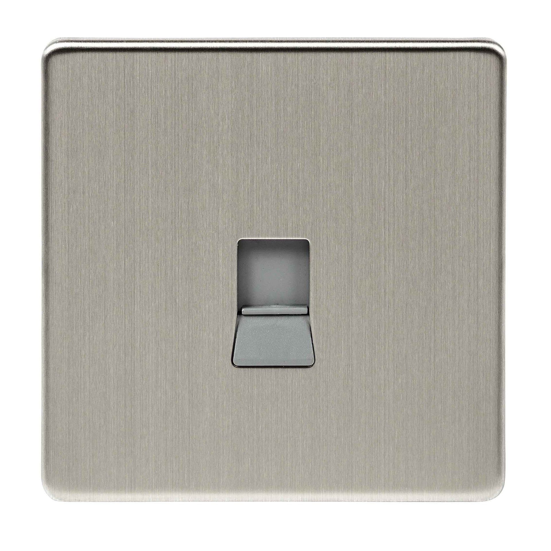 Niglon U-DS15-BC 1 Gang CAT5 Outlet Brushed Chrome