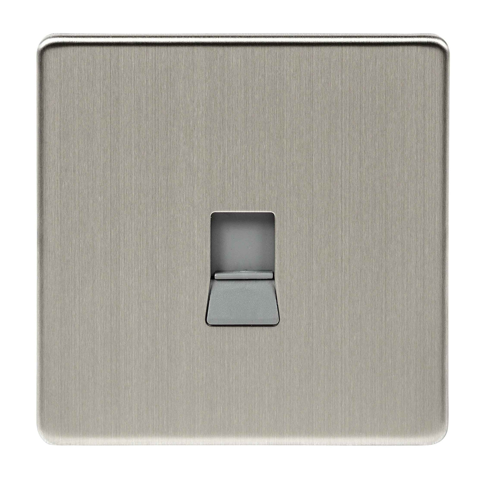 Niglon U-DS15-BC 1 Gang CAT5 Outlet Brushed Chrome