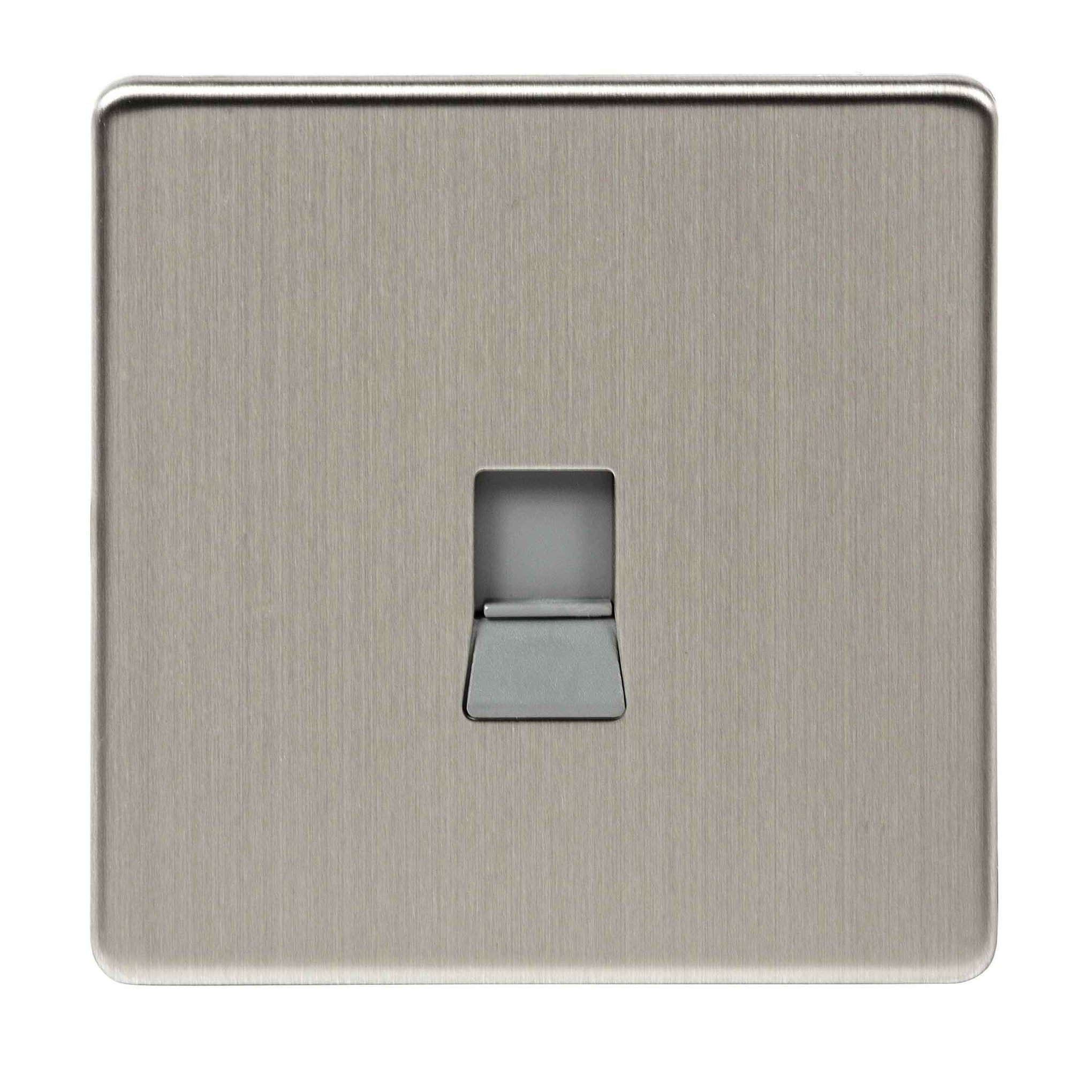 Niglon U-DS16-BC 1 Gang CAT6 Outlet Brushed Chrome