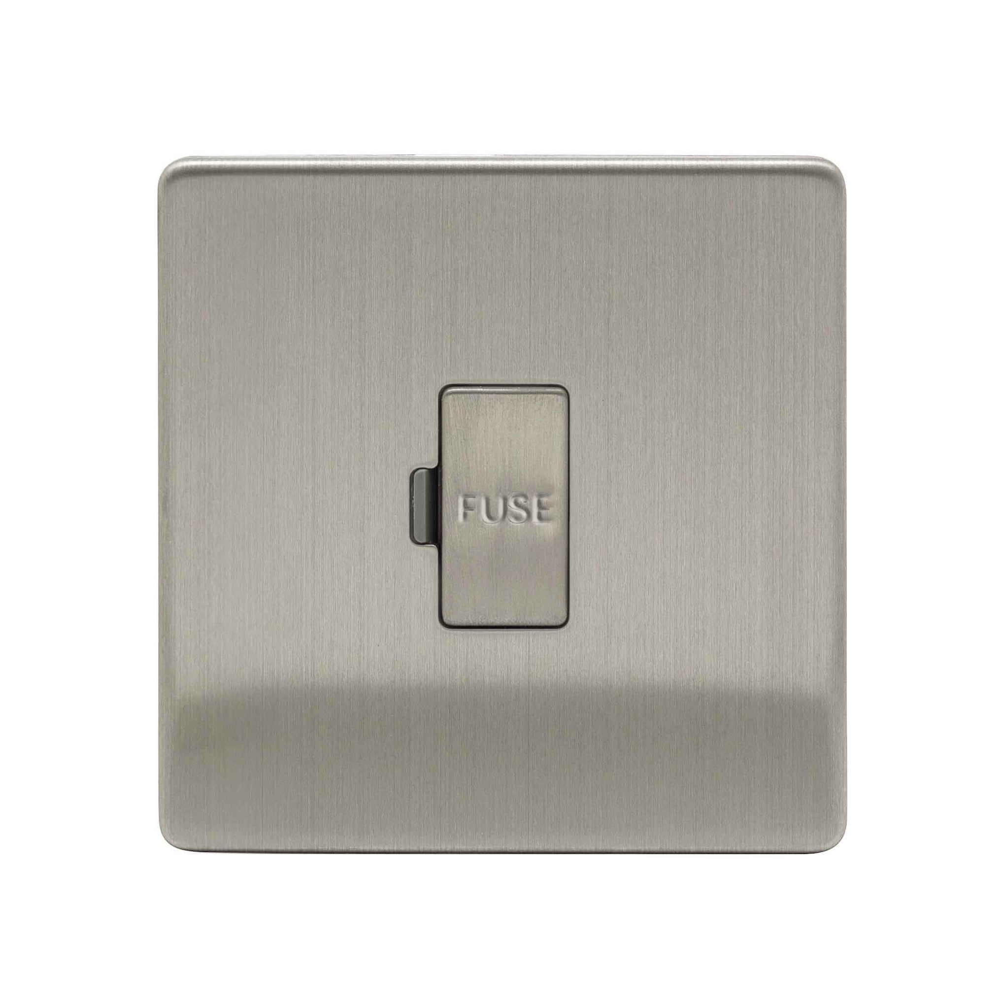 Niglon U-FS13-BC 13A Unswitched Spur Brushed Chrome
