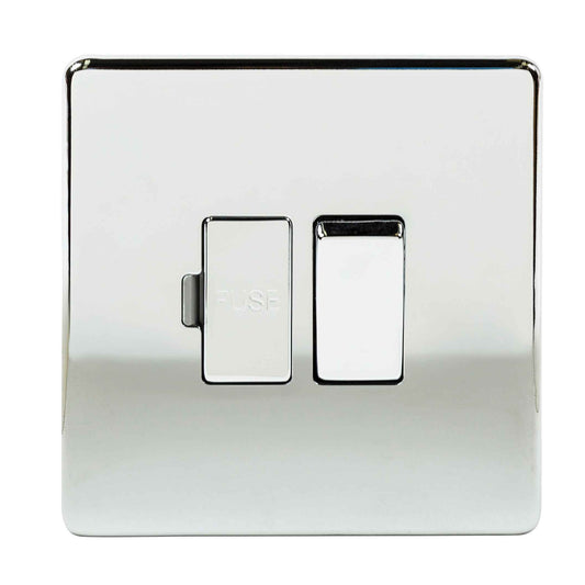 Niglon U-FS13DP-PC 13A Switched Spur Polished Chrome