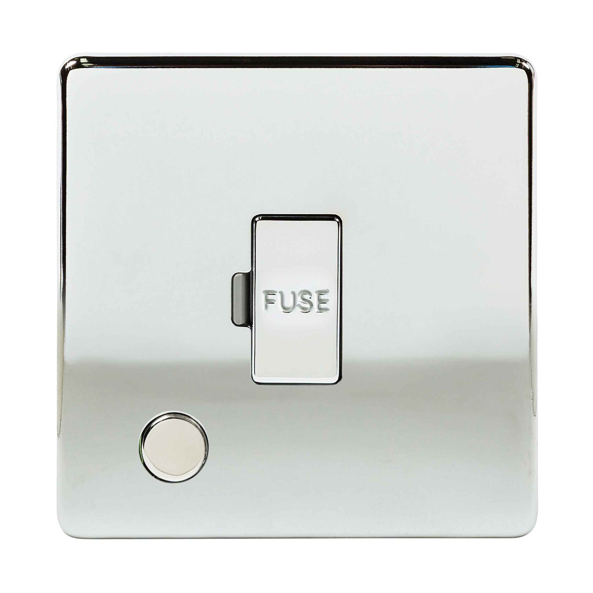Niglon U-FS13FO-PC 13A Unswitched Spur with Flex Outlet Polished Chrome
