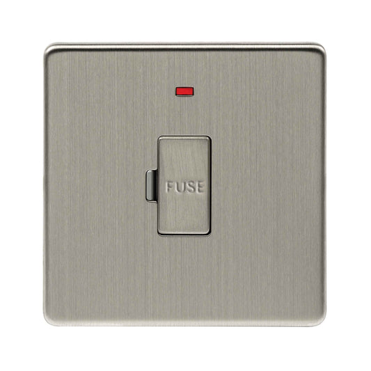 Niglon U-FS13N-BC 13A Unswitched Spur with Neon Brushed Chrome