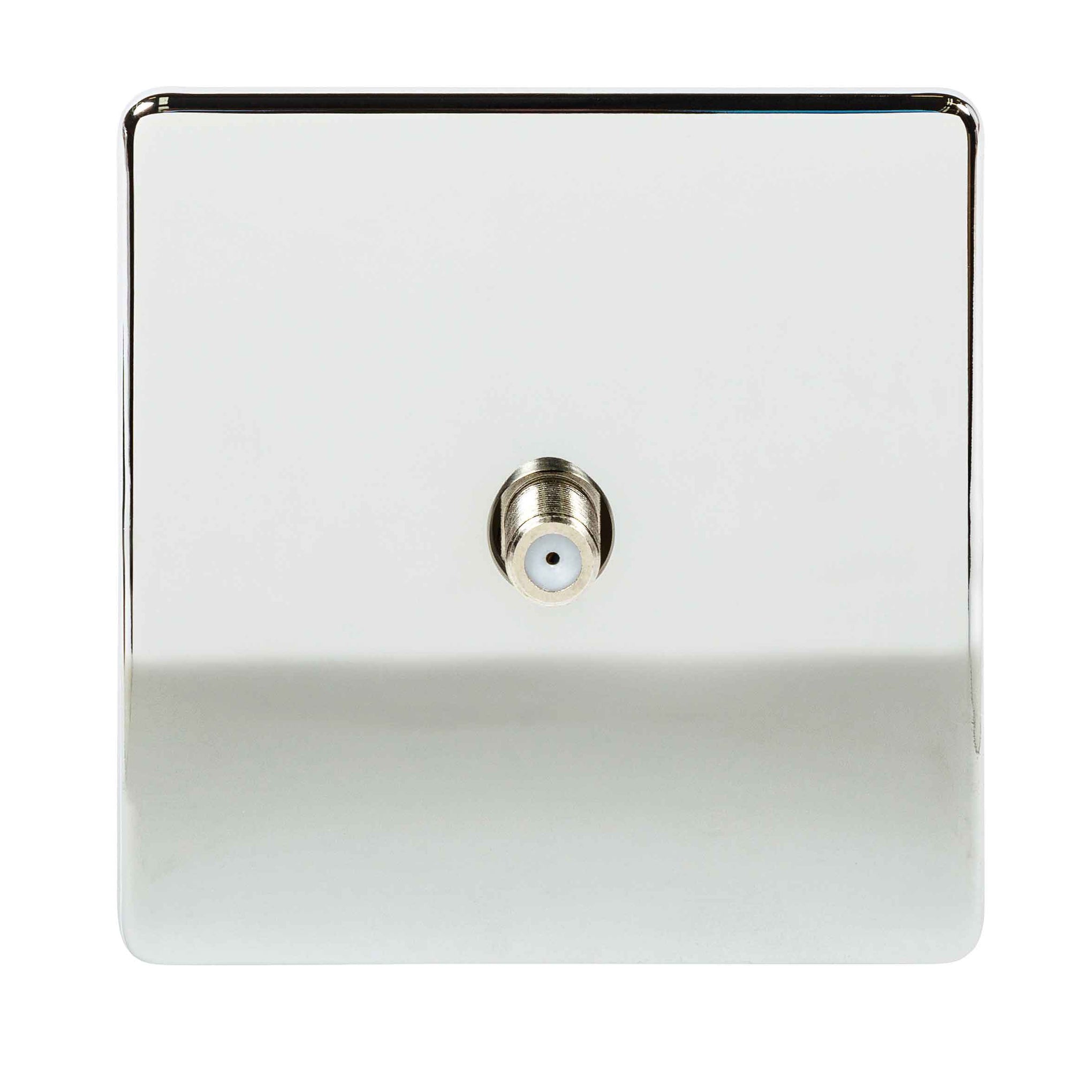 Niglon U-SAT1-PC 1 Gang Satellite Outlet Polished Chrome