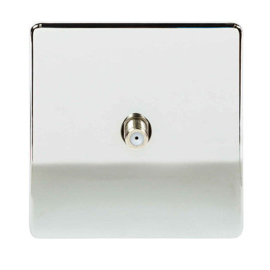 Niglon U-SAT1-PC 1 Gang Satellite Outlet Polished Chrome