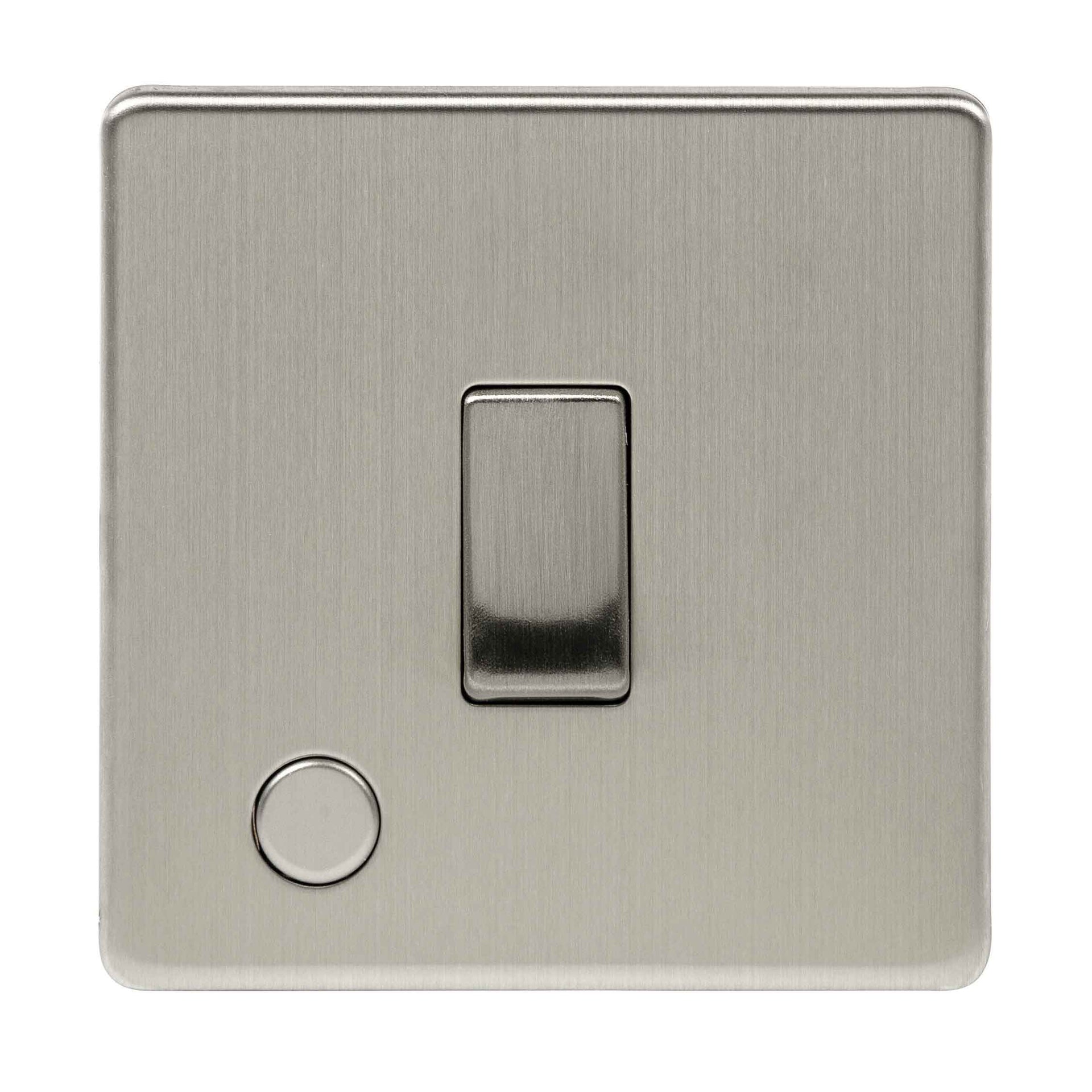 Niglon U-SP20DPF-BC 1 Gang 20A DP Switch with Flex Outlet Brushed Chrome